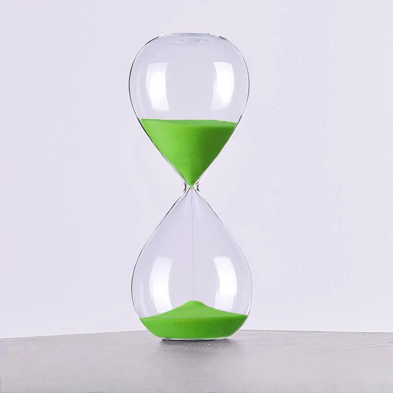 colored glass hourglass modern decoration for office and home
