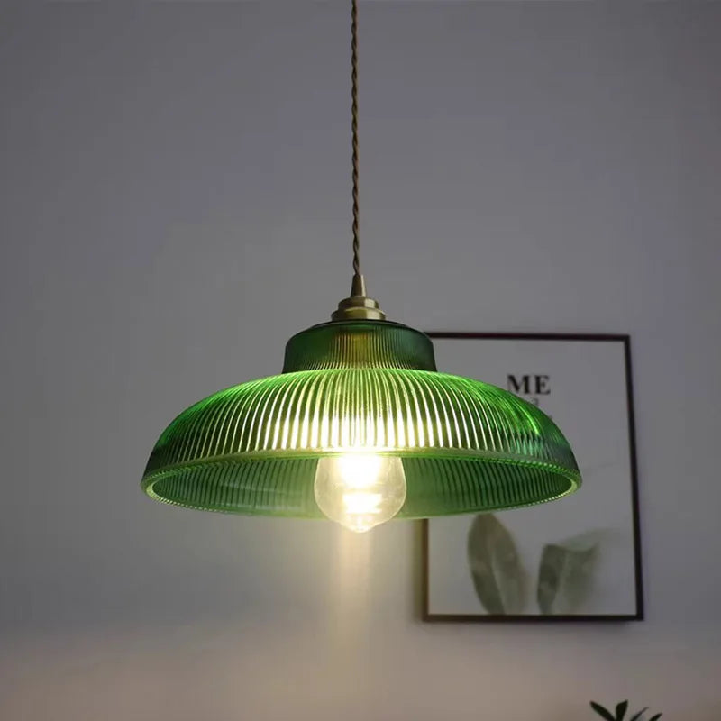 Vintage glass pendant light decorative indoor LED fixture