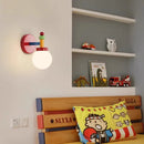 Milky glass wall lights for children's room