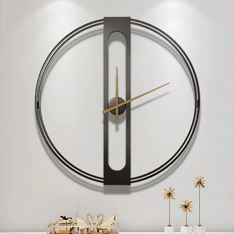 Nordic creative silent and stylish wall clock - vue 4 sur 8