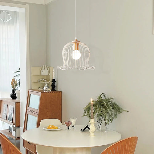 Nordic flower shape metal pendant chandelier - vue 5 sur 6