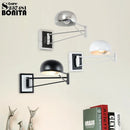 Modern adjustable retractable wall light with dimmable LED