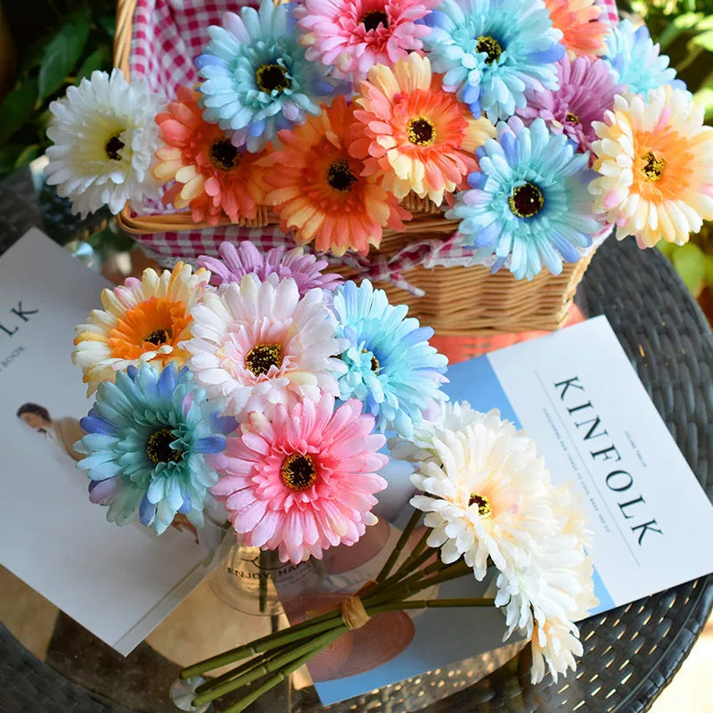 Artificial gerbera flowers for party and wedding decoration