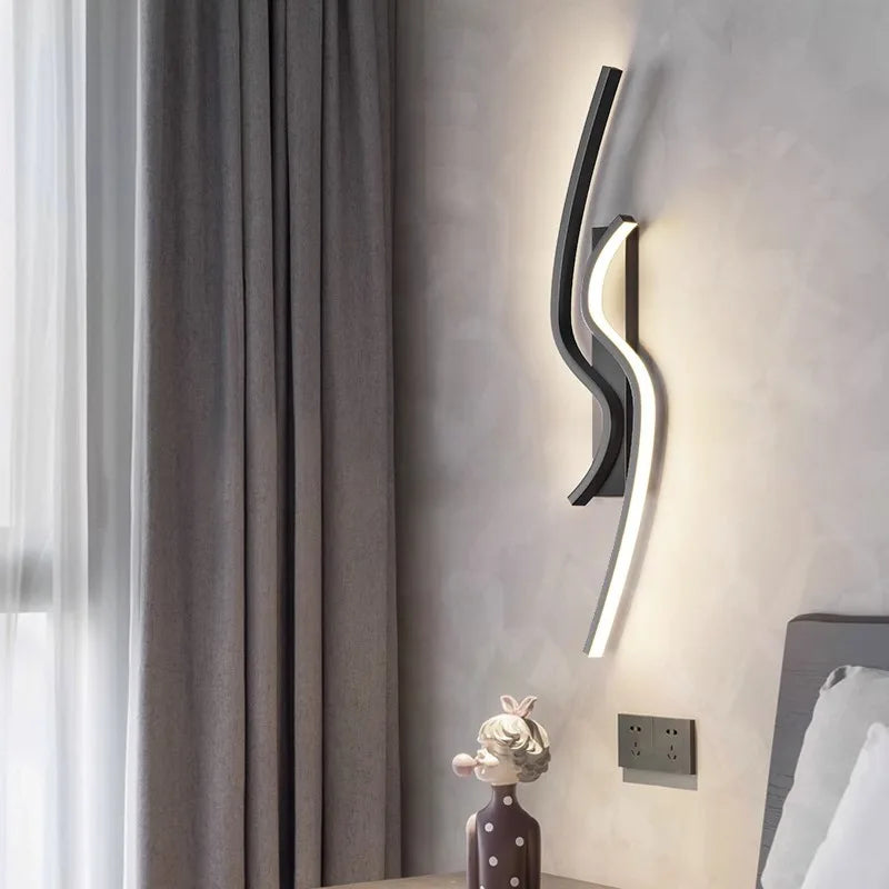 Modern LED wall light for living room, TV background, hallway, bedroom, bedside