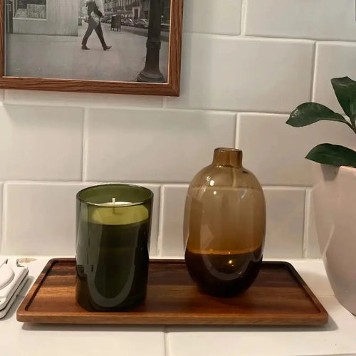 Natural wooden tray for fruit and snacks - vue 4 sur 6