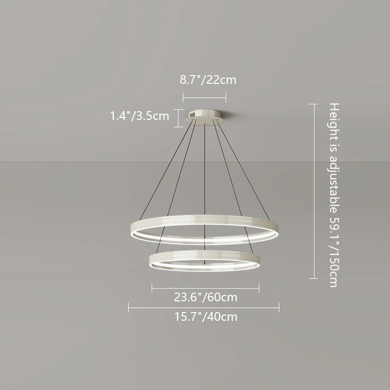 Modern metal chandelier for elegant indoor lighting - vue 11 sur 16