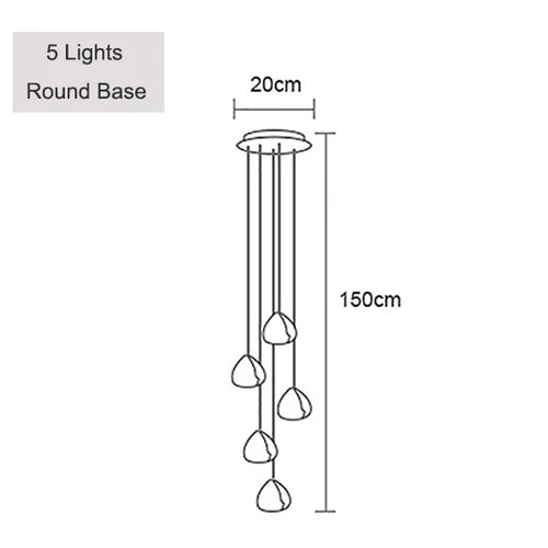 Modern crystal pendant light for stylish illumination - vue 14 sur 15