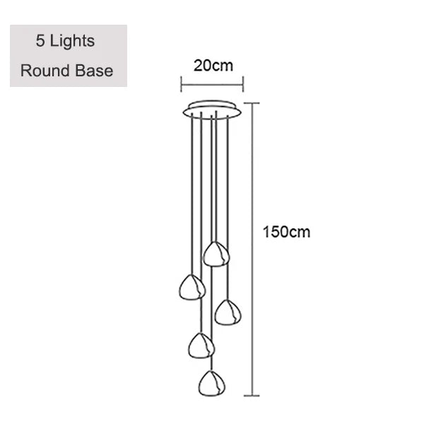 Modern crystal pendant light for stylish illumination - vue 14 sur 15