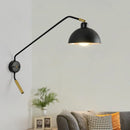 Nordic industrial style wall light with retro swing arm