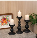 Black iron candle holder nordic style for decoration and weddings