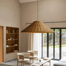 Handmade vintage rattan pendant light for indoor lighting