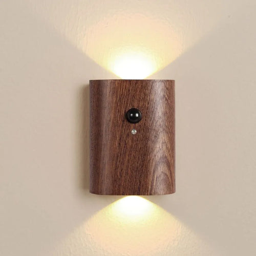 Wireless LED wall light with USB rechargeable night lamp