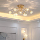 plafonnier moderne en cristal pour un éclairage luxueux