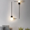 Modern creativity ball wall light with glass lampshade