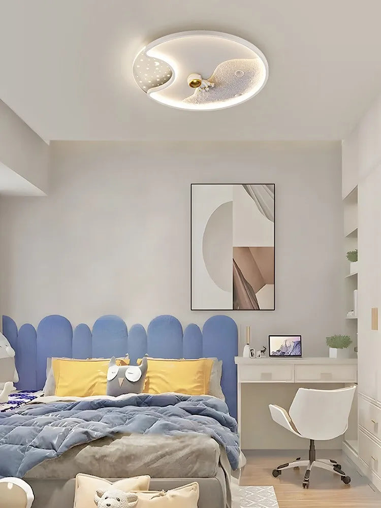 Decorative children's LED ceiling light for baby room - vue 3 sur 12