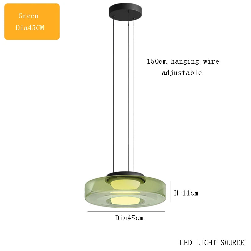 Levels series glass pendant light for modern decor - vue 15 sur 24