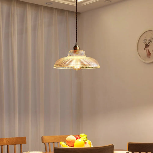 Creative vintage transparent glass pendant light - vue 2 sur 7