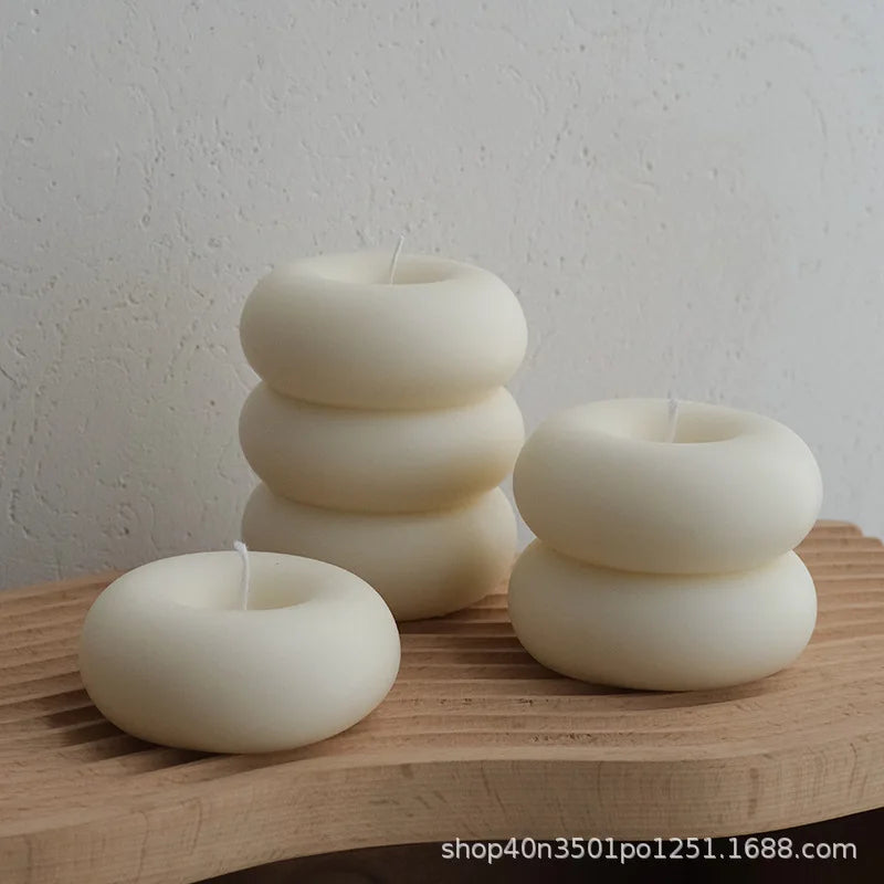 bougies d'aromathérapie créatives en forme de beignets décoratives - vue 5 sur 10