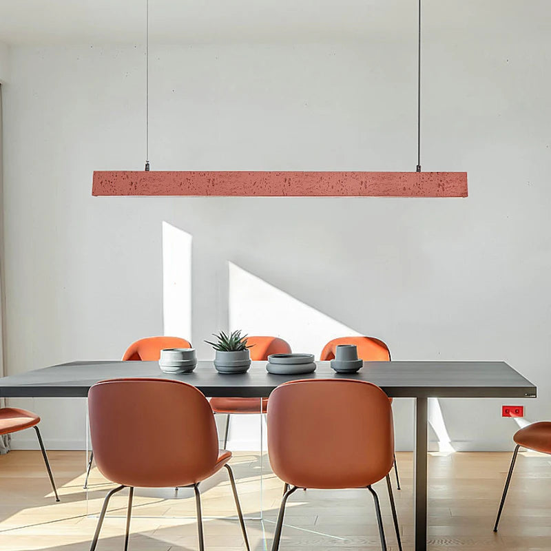 Nordic minimalist wabi sabi LED pendant light for bar or restaurant - vue 4 sur 15