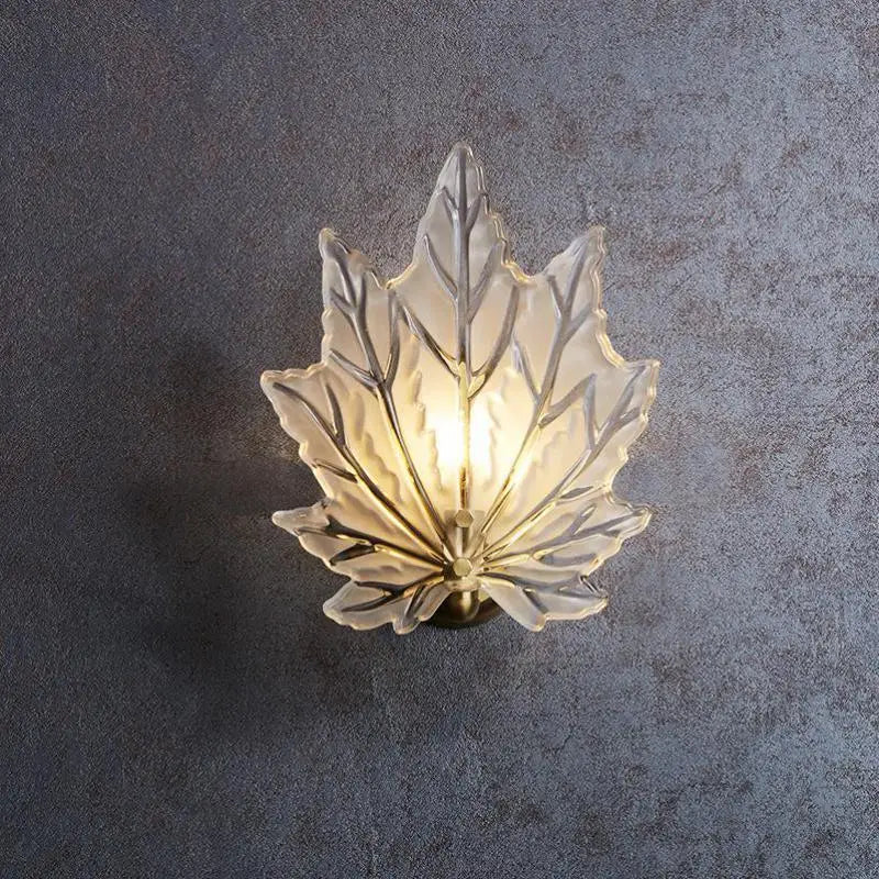Brass LED wall light for indoor rural style