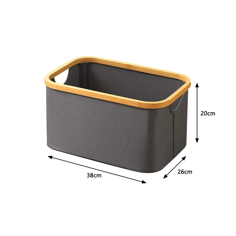 foldable laundry basket with oxford fabric lid - vue 16 sur 17