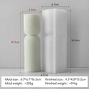 cylindrical aromatic candle silicone mold for resin and plaster