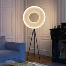 Modern fabric Iris LED chandelier for hotel decor