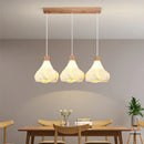 Modern semi-circular LED chandelier for bar, restaurant, shop