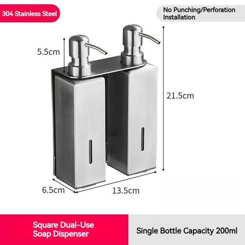stainless steel accessories for modern soap dispensers - vue 12 sur 12