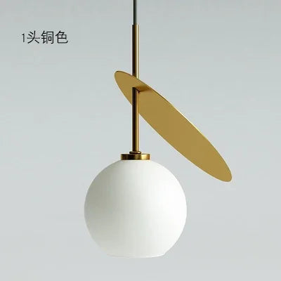 Modern glass pendant light for creative interior decoration - vue 11 sur 12