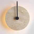 Vintage round natural stone wall light indoor LED