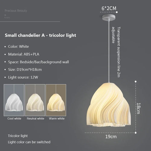 Nordic 3d pendant light for home decoration - vue 9 sur 16