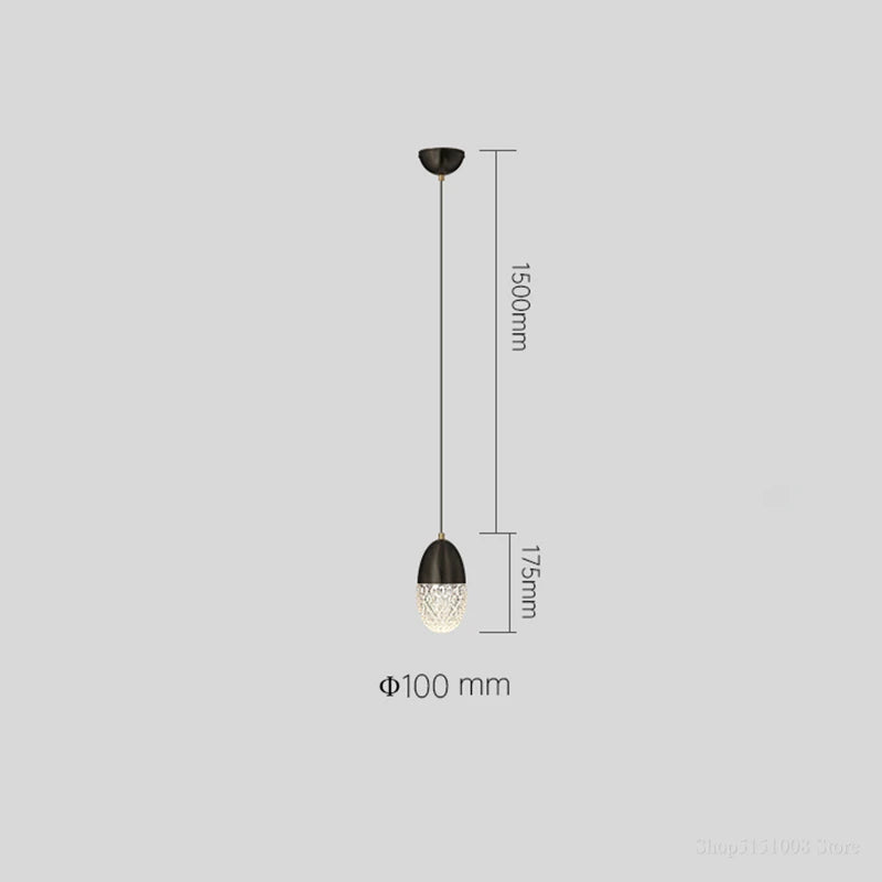 Modern nordic LED bedside lamp for restaurant and bar - vue 8 sur 8