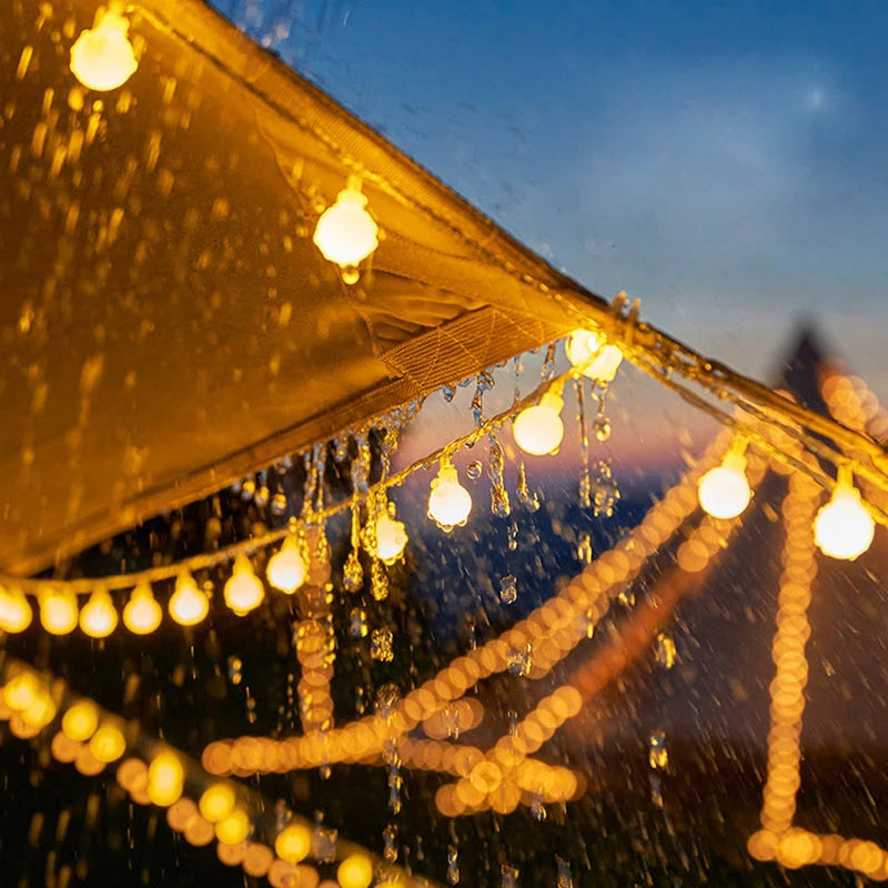 Outdoor LED string lights for festive and garden decoration - vue 4 sur 7