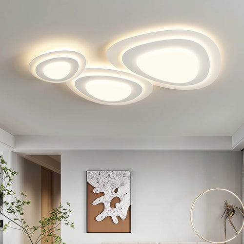 Modern creative soft LED chandelier for the whole house - vue 3 sur 12