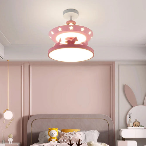 Minimalist modern chandelier for a bright and cosy children's room - vue 2 sur 8
