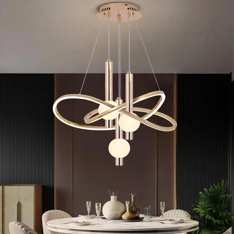 Nordic chandelier pendant lights for indoor lighting - vue 5 sur 8