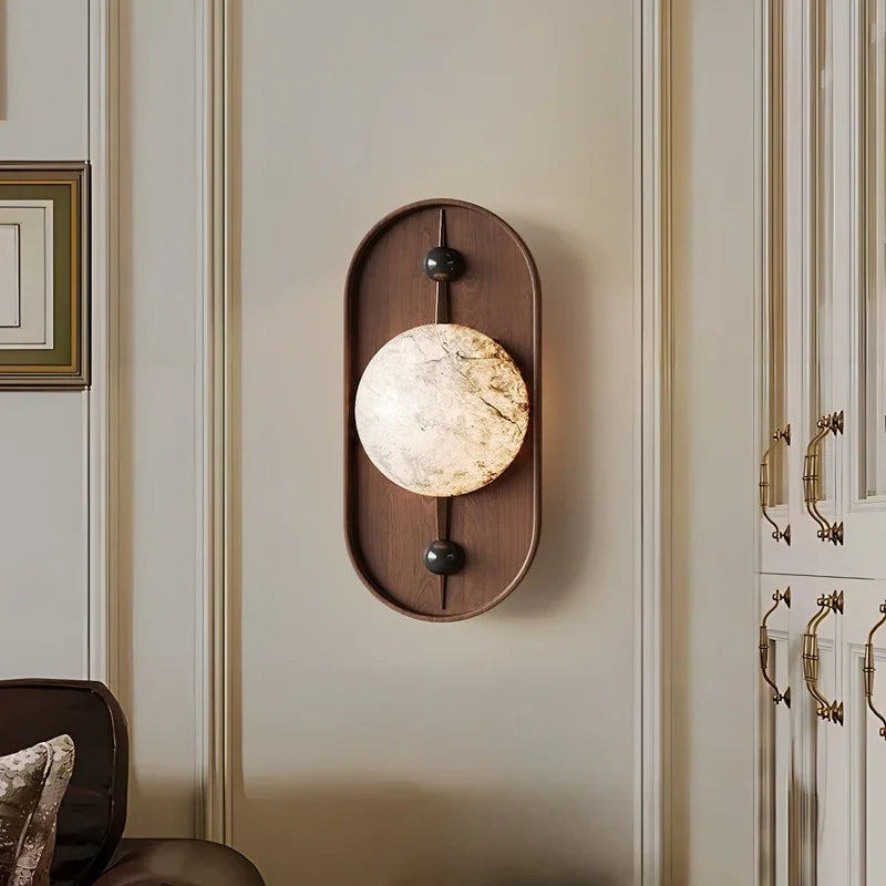 Modern luxury marble wall light for bright interiors