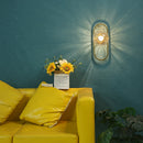 Glass LED wall light for corridor and hotel background