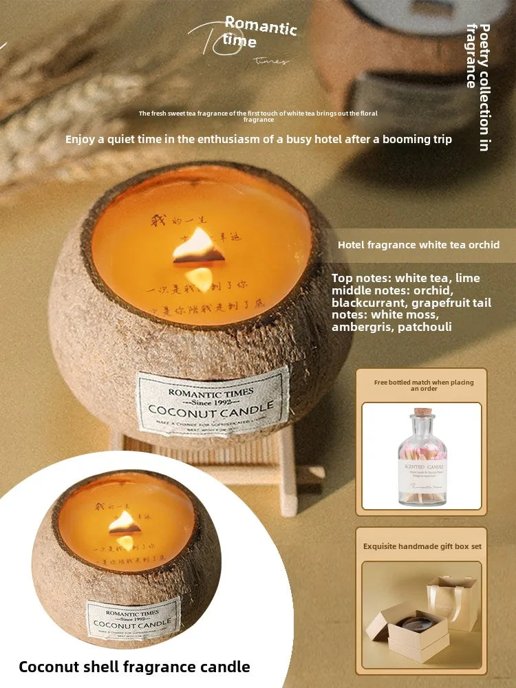 coconut scented candle gift set Christmas souvenir - vue 11 sur 20