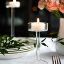Large glass candle holder for wedding and romantic party decoration