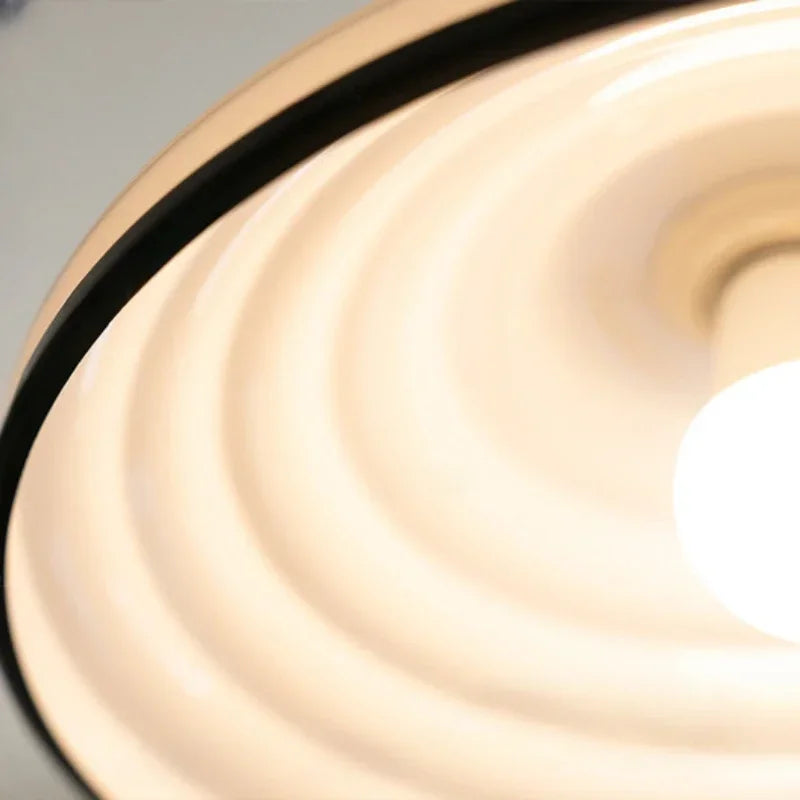 Nordic glass chandelier with vintage LED lighting - vue 6 sur 7