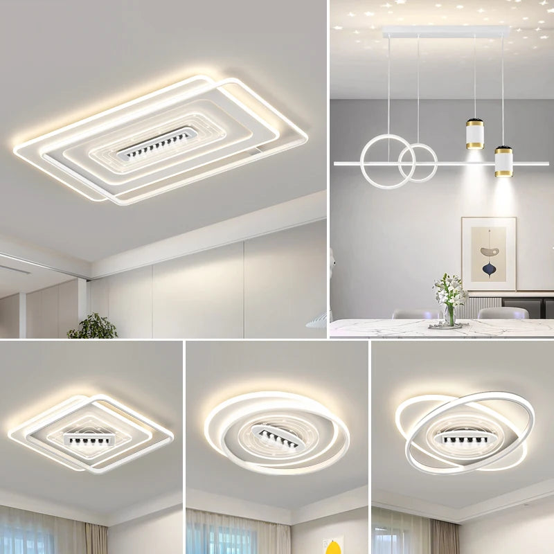 Nordic LED ceiling light for indoor and cosy ambience
