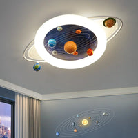 sandyha ceiling light for children with astronauts and planets led