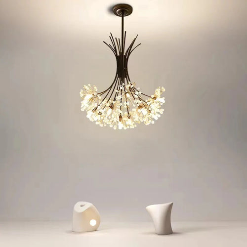 Dandelion crystal pendant light for modern ambience - vue 5 sur 12