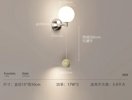 Retro medieval style LED wall light for interior decoration