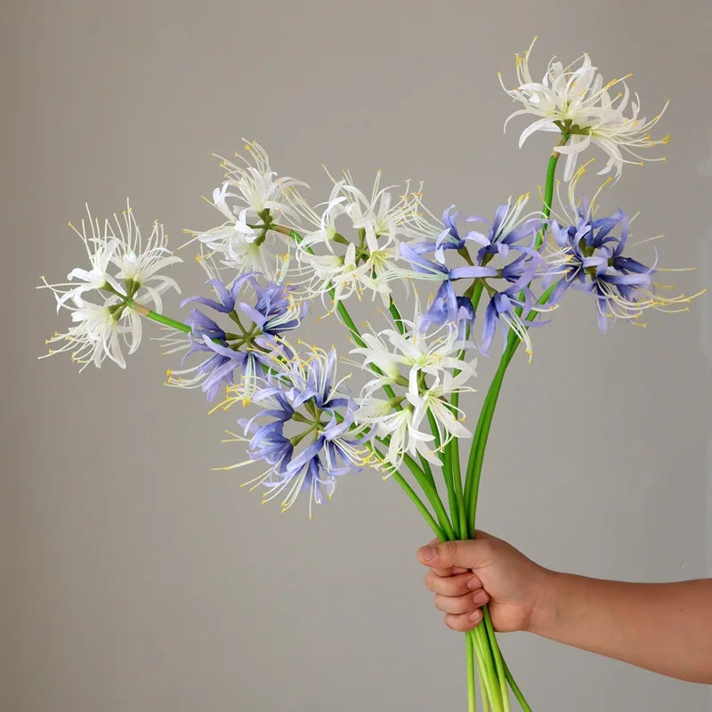 Artificial higanbana flower branch for wedding floral decoration