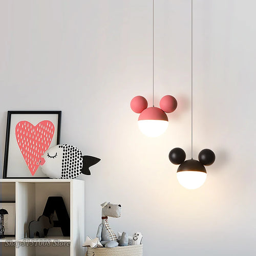 Mickey LED pendant lamp for children's eye care - vue 2 sur 8