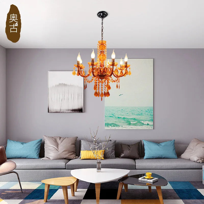 Children's colourful flower iron chandelier - vue 4 sur 10