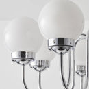 Minimalist glass and iron pendant light for modern spaces